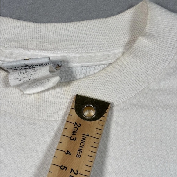 Vintage 1998 Looney Tunes Cropped Shirt Women’s Large White Sylvester And Tweet - Picture 3 of 13